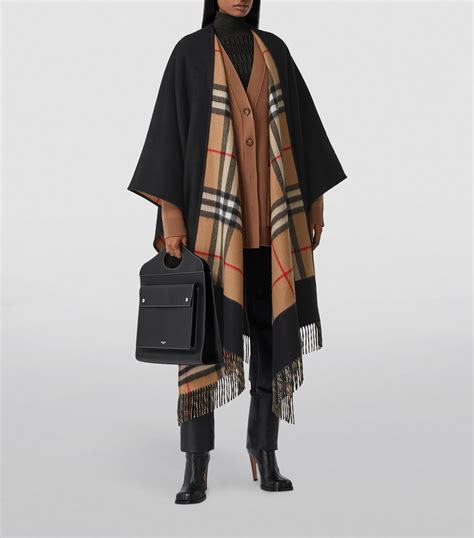 daunenmantel burberry damen|Burberry cashmere cape coat.